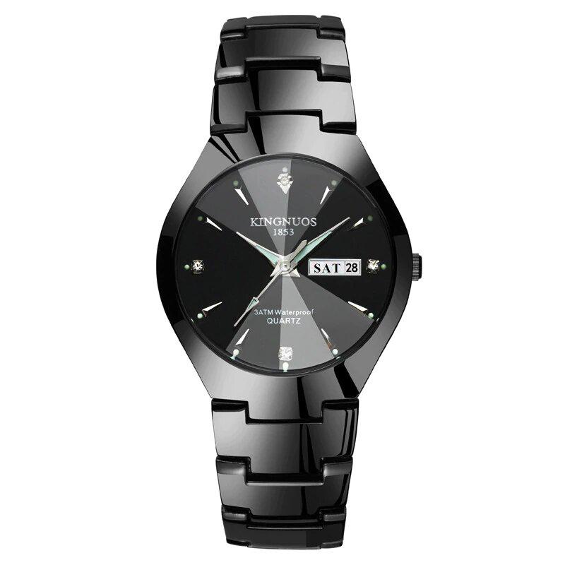 The Kingnuos™ Couple & Lovers Luxury Steel Quartz Watch
