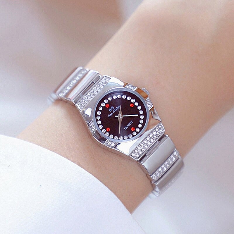 Modern Chic Rhinestone Embellished Dial Quartz Watches