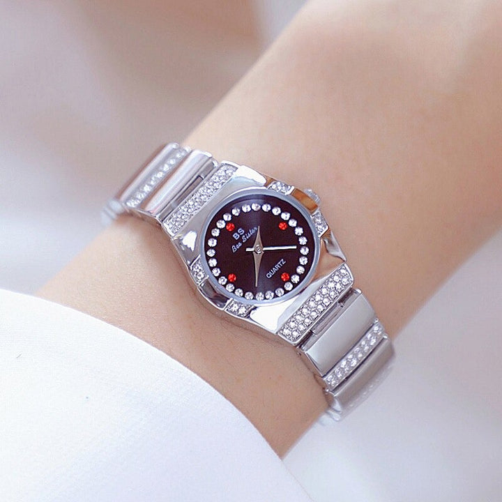 Modern Chic Rhinestone Embellished Dial Quartz Watches