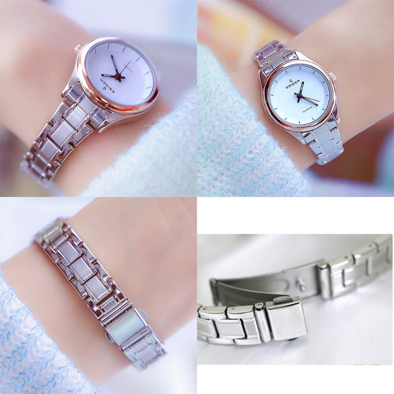 Minimalist Stainless Steel Fashion Women's Quartz Watches