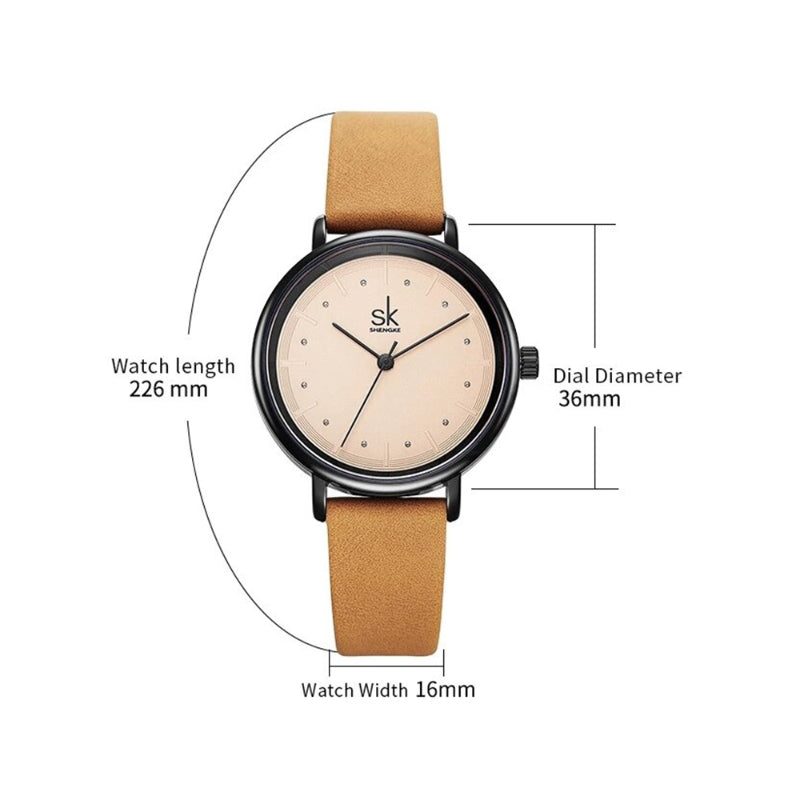 Minimalist Numberless Dial with Retro Vegan Leather Strap Quartz Watches