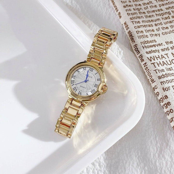 Classy Roman Numeral Dial with Stainless Steel Quartz Watches