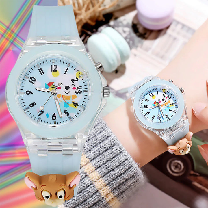 Wonderful Cartoon Pattern Luminous Watches for Kids
