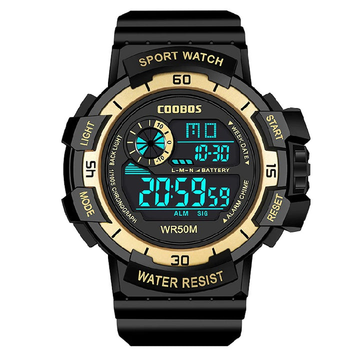 Water-resistant Military Style Digital Watch for Kids