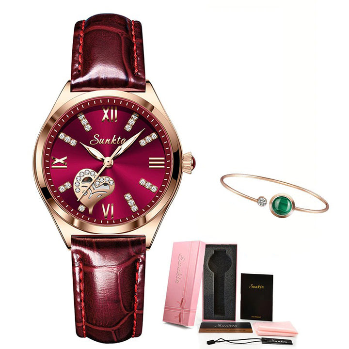 Women's Elegant Rhinestone Inlaid Watch Collection