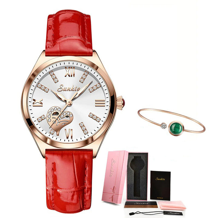 Women's Elegant Rhinestone Inlaid Watch Collection