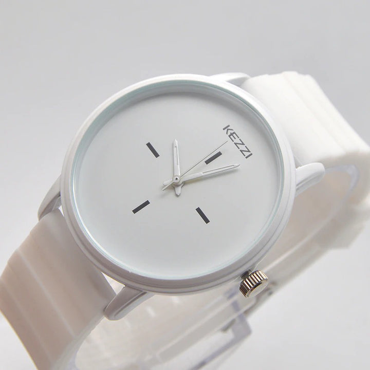 Simple Ultra-Slim Numberless Silicone Strap Quartz Watches