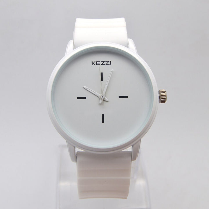 Simple Ultra-Slim Numberless Silicone Strap Quartz Watches