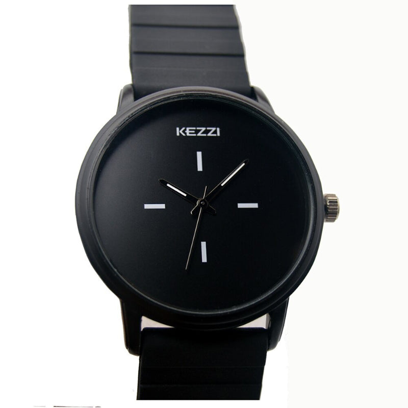 Simple Ultra-Slim Numberless Silicone Strap Quartz Watches