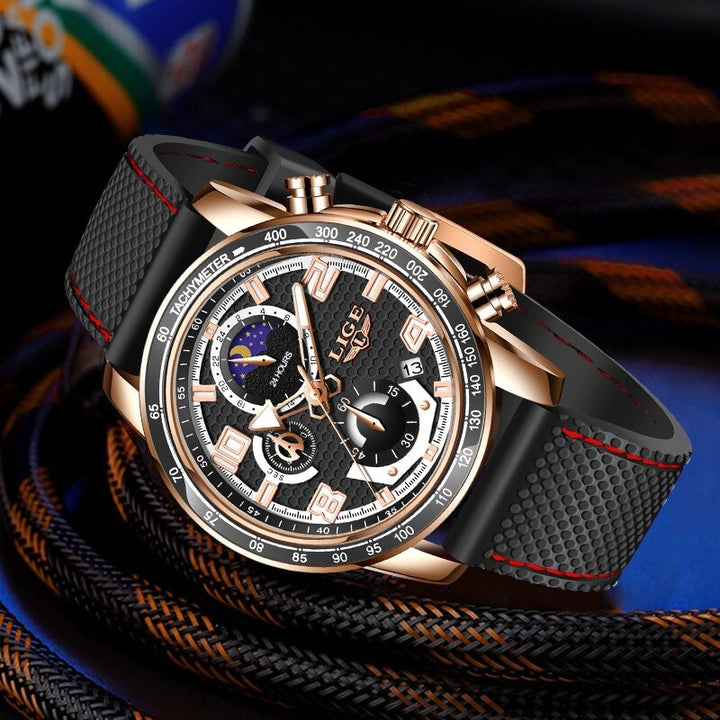 Cool Trend Luminous Moon Phase Chronograph Quartz Watches