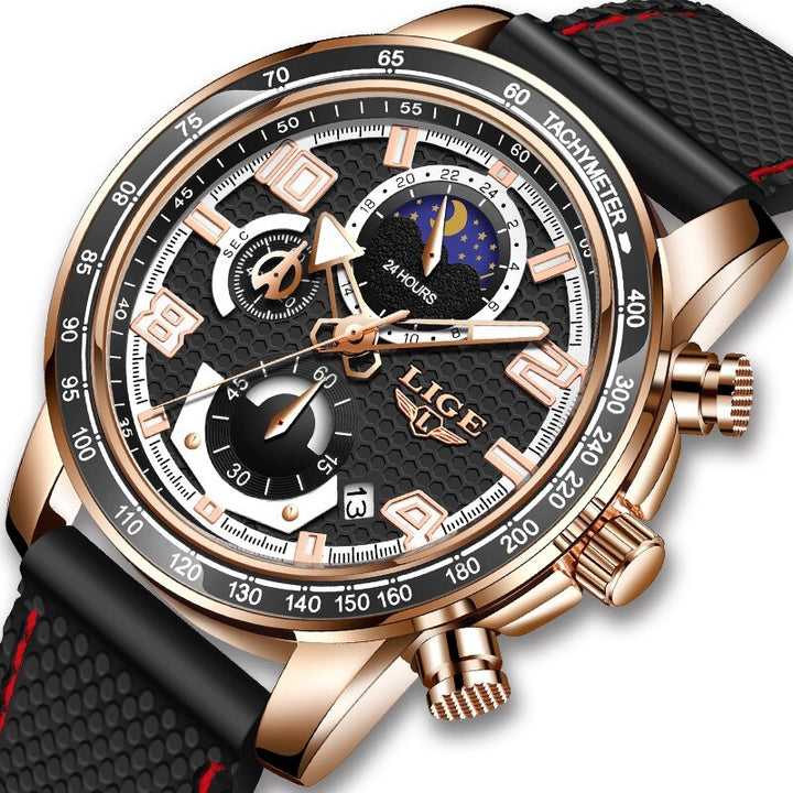 Cool Trend Luminous Moon Phase Chronograph Quartz Watches