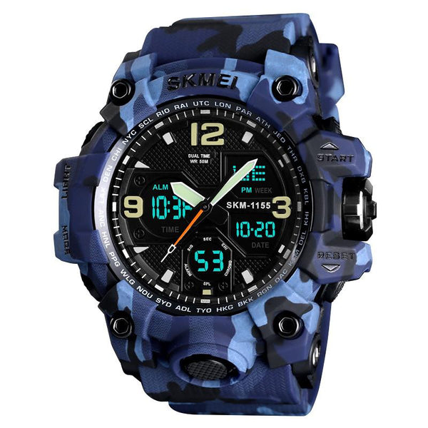 Julius army led shock resistant military quartz watch 2025