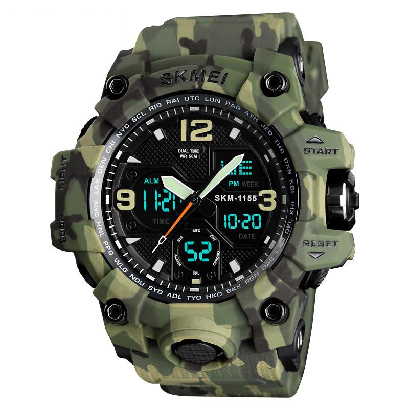 Waterproof Military Men’s Watch With Shock Resistance
