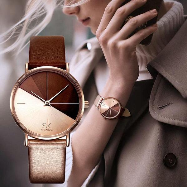 Luxury Watches For Women - The DualColor™ Creative Luxury Leather Watches For Women