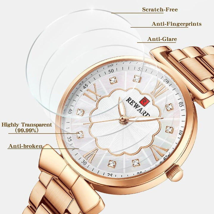 Graceful Classic Bowknot Style with Rhinestone Inlay Ultra-thin Quartz Watches