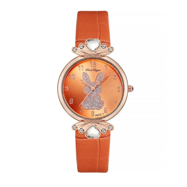 Cute and Glittery Bunny Dial Women's Quartz Watches