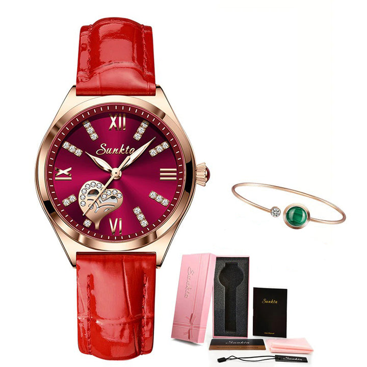 Women's Elegant Rhinestone Inlaid Watch Collection