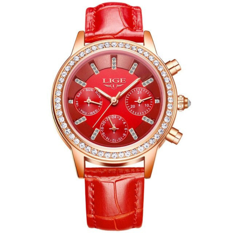 Women's Elegant Rhinestone Inlaid Watch Collection