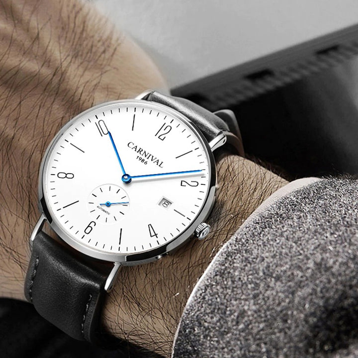 Water-proof Ultra Thin Dial Automatic Mechanical Leisure Watches