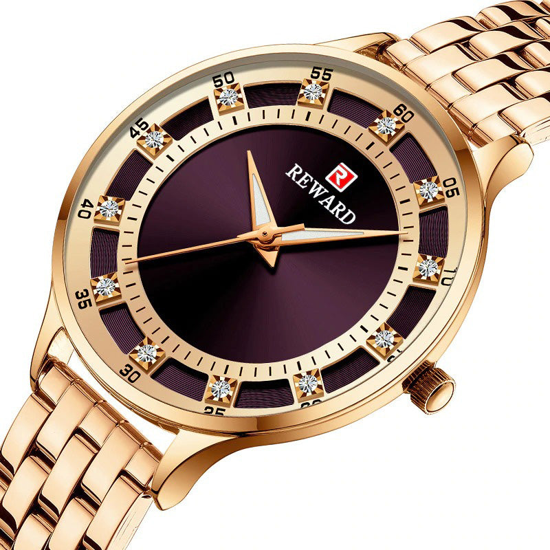 Chic and Sophisticated Rhinestone Dial Quartz Watches