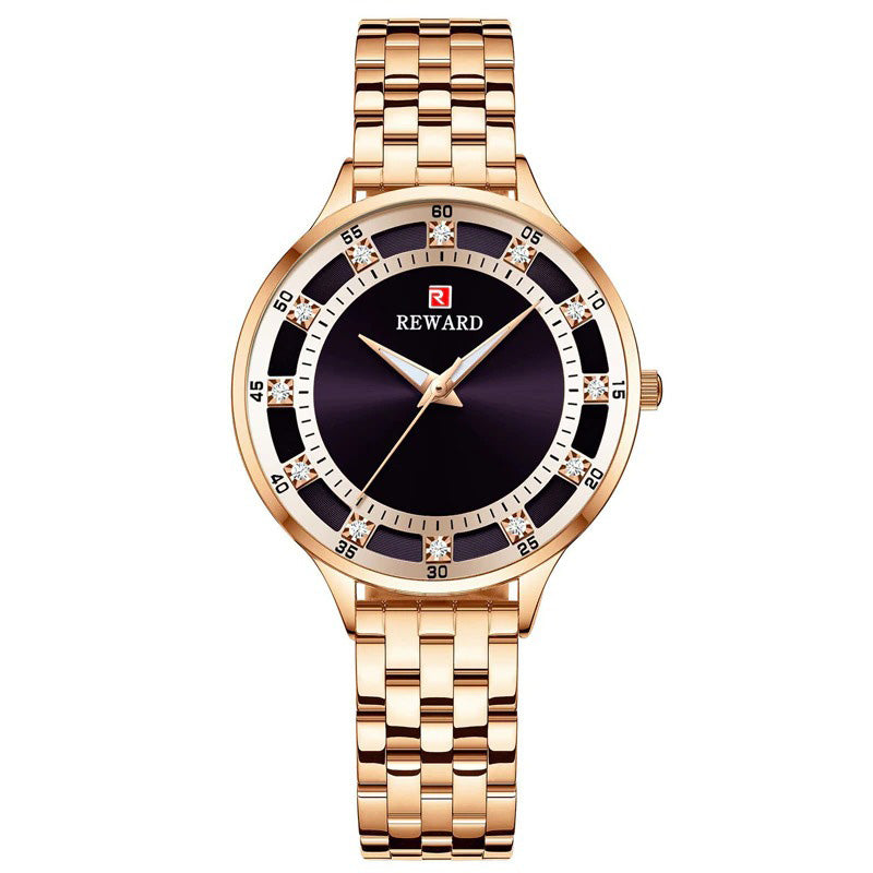 Chic and Sophisticated Rhinestone Dial Quartz Watches