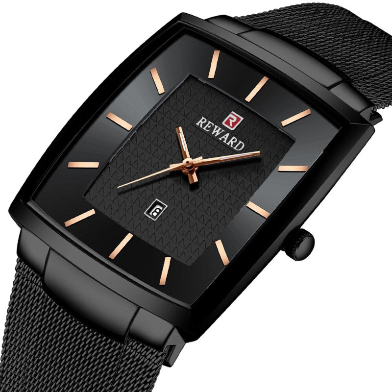 Ultra-Thin Stainless Steel Mesh Strap Quartz Watches