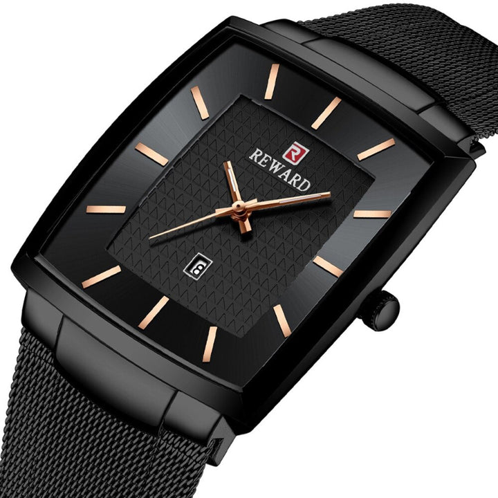 Ultra-Thin Stainless Steel Mesh Strap Quartz Watches