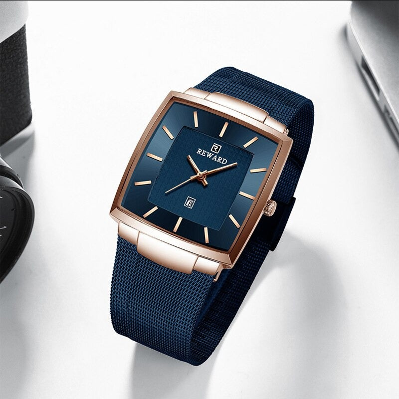 Ultra-Thin Stainless Steel Mesh Strap Quartz Watches