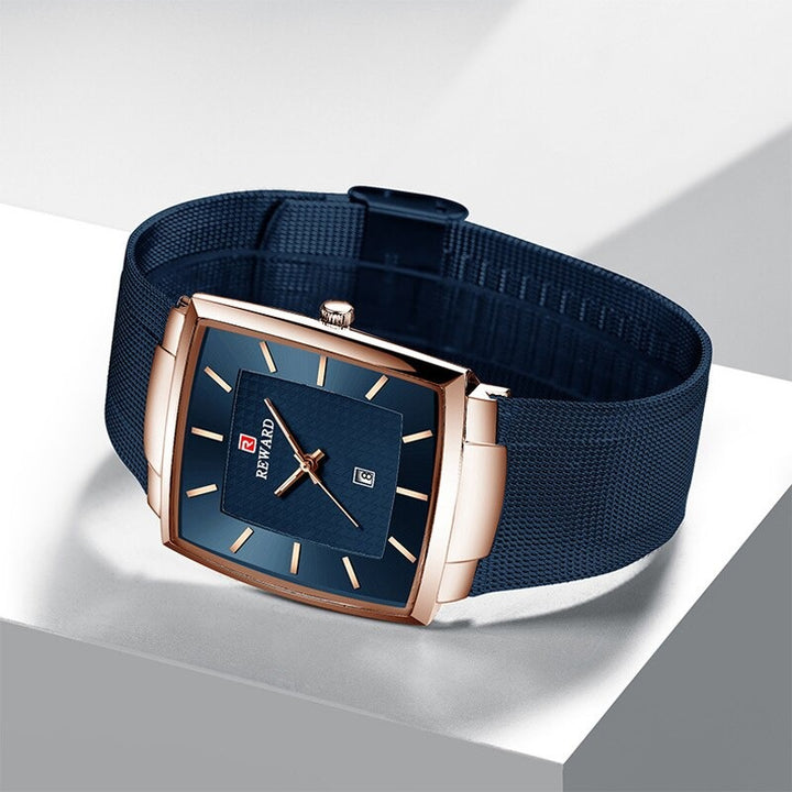 Ultra-Thin Stainless Steel Mesh Strap Quartz Watches