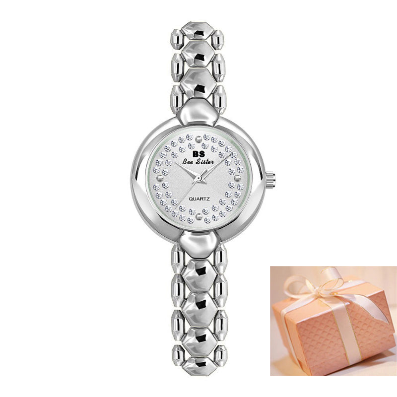 Shimmer and Shine Delicate Rhinestone Adorned Small Dial Quartz Watches