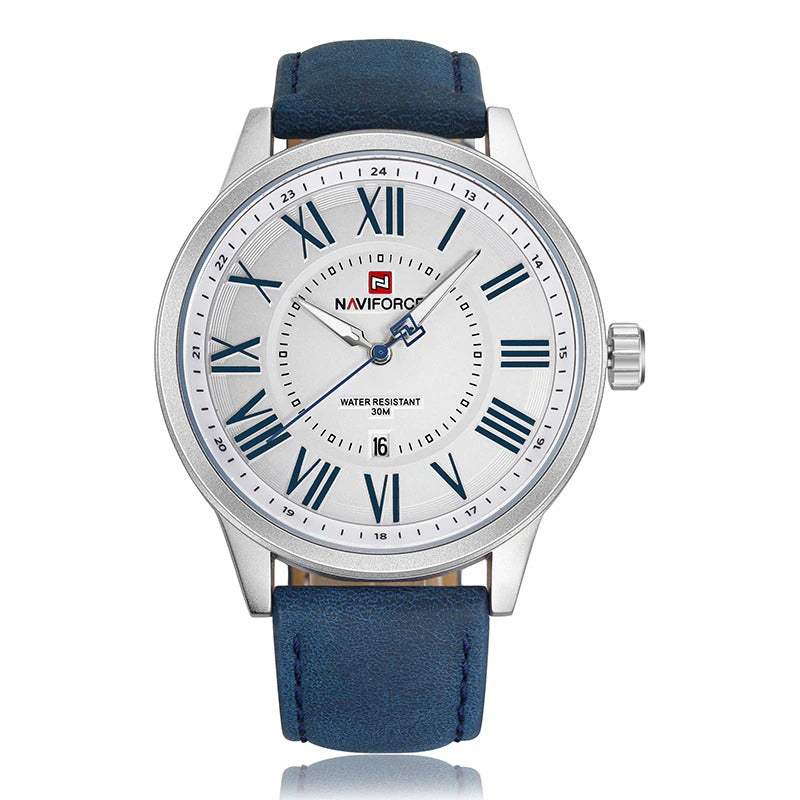Classic Roman Numeral Dial with Soft Vegan Leather Quartz Watches