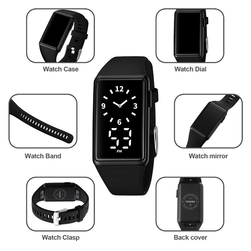 Women's Trendy Fashion Removable Strap Digital Watches