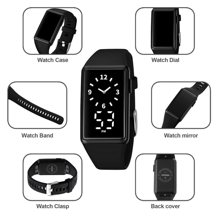 Women's Trendy Fashion Removable Strap Digital Watches