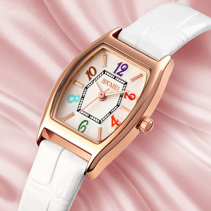 Fancy Colorful Numbered Dial Quartz Wristwatches for Women