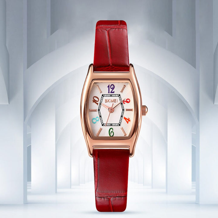 Fancy Colorful Numbered Dial Quartz Wristwatches for Women