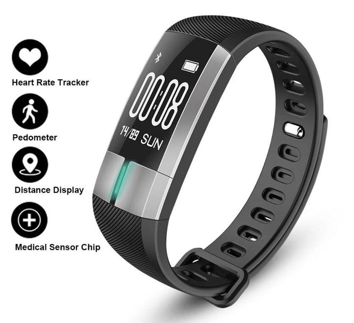 ECG Monitor Bracelet Blood Pressure Fitness Activity Tracker