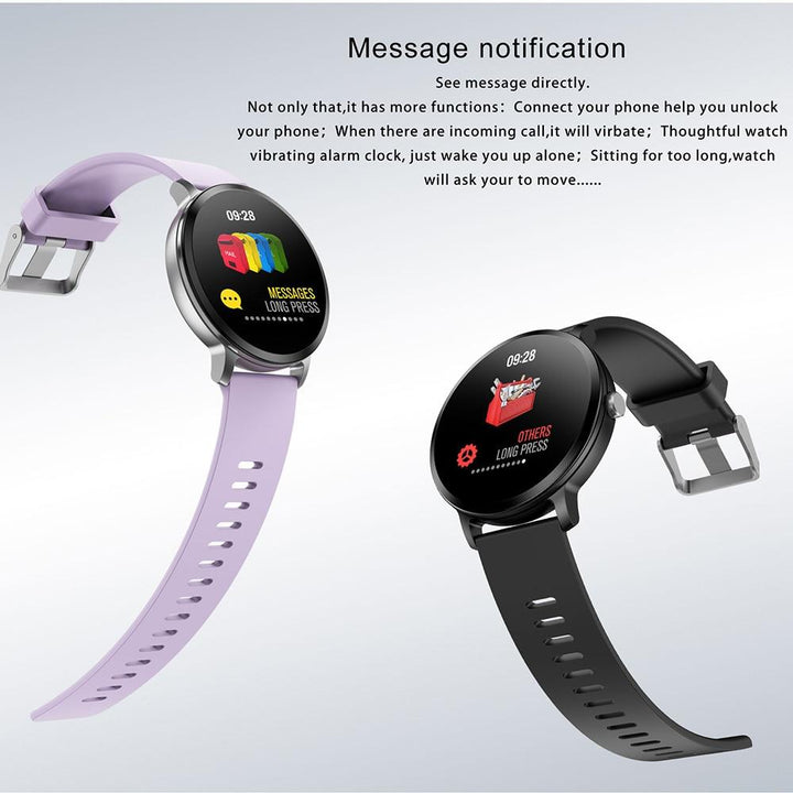 Smartwatch For Men - The Voguishâ„¢ Tempered Glass Waterproof Fitness & Health Unisex Smartwatch