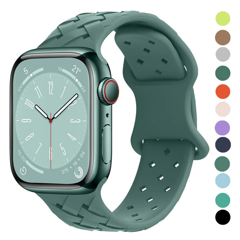 Woven Silicone Loop Lock Apple Watch Replacement Straps