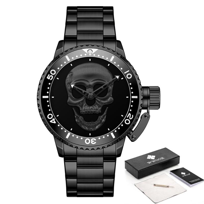 UPDATE PRODUCT TYPE - Supreme Skull Dial Luminous Sport Quartz Watches
