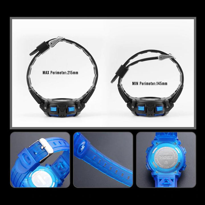 Bright Colored Digital Display Watch with LED Backlight For Kids