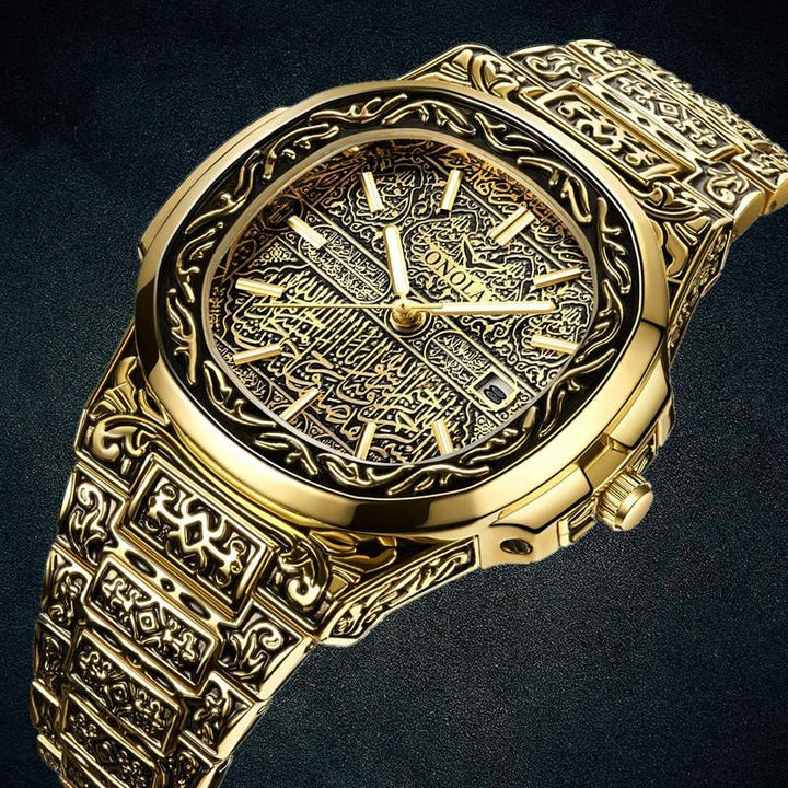 Watch - Deluxe Vintage Carved Quartz Watch