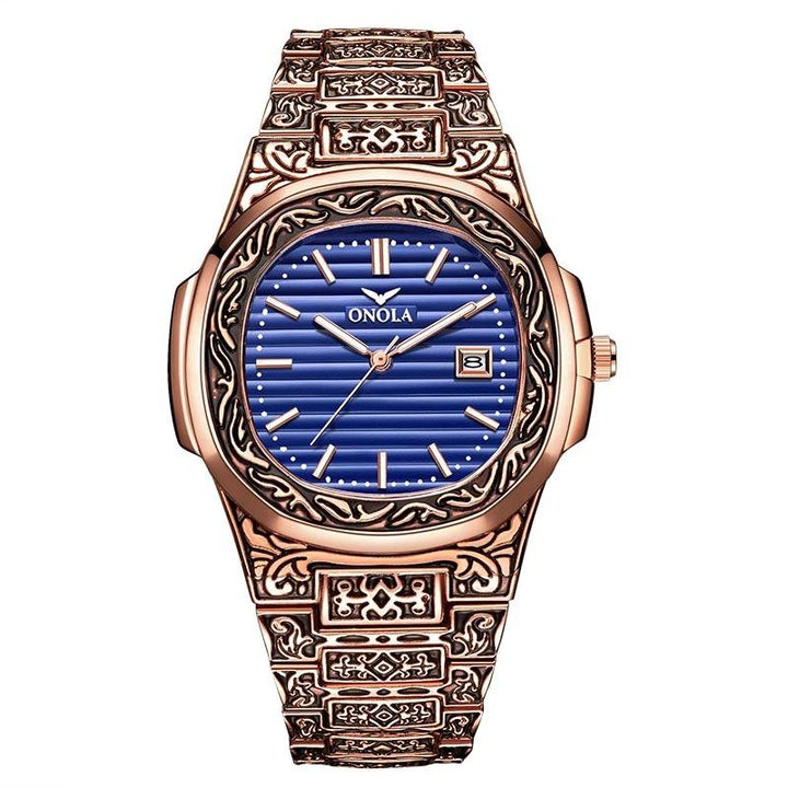Watch - Deluxe Vintage Carved Quartz Watch