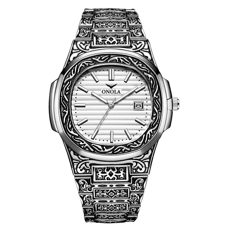 Watch - Deluxe Vintage Carved Quartz Watch