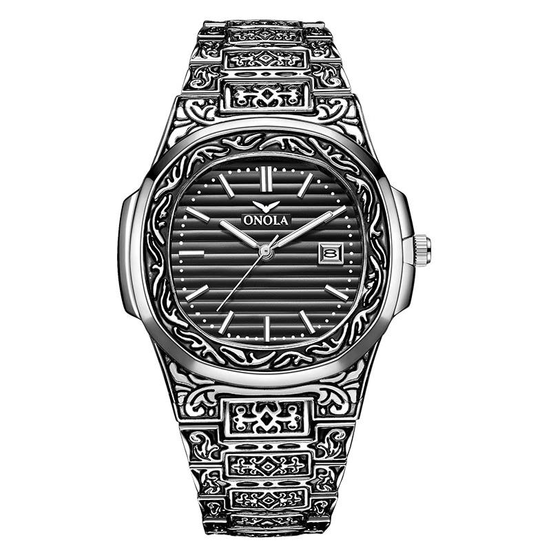 Watch - Deluxe Vintage Carved Quartz Watch
