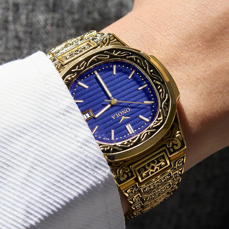 Watch - Deluxe Vintage Carved Quartz Watch