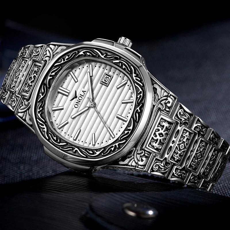 Watch - Deluxe Vintage Carved Quartz Watch