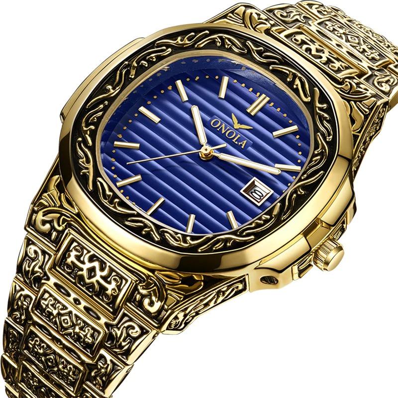 Watch - Deluxe Vintage Carved Quartz Watch