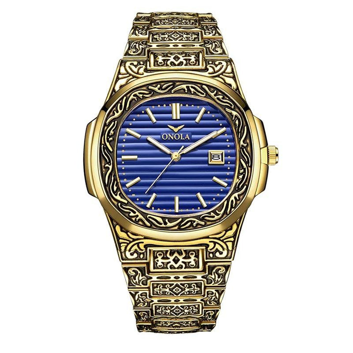 Watch - Deluxe Vintage Carved Quartz Watch