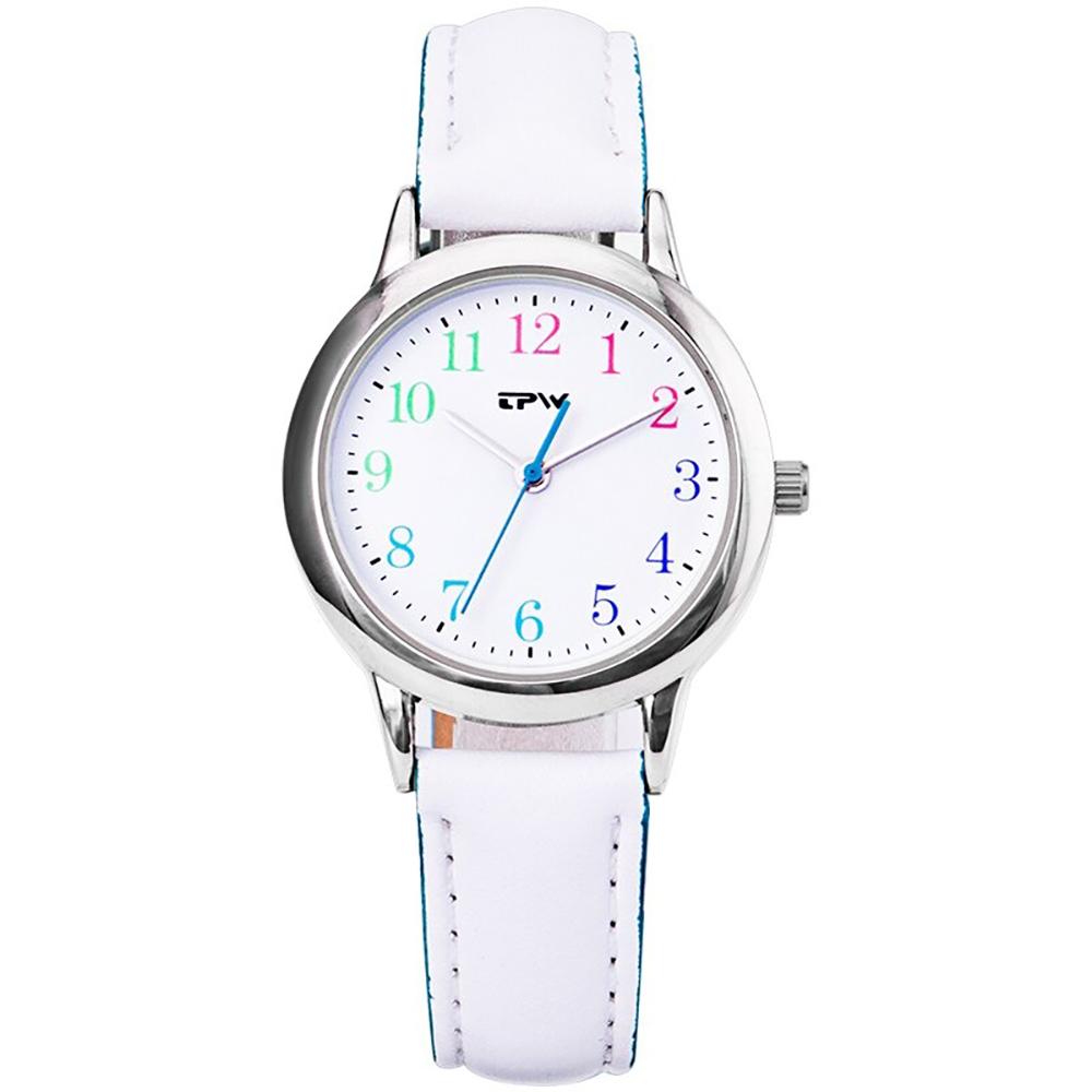 Watch - Fascinating Sweet Color Leather Strap Quartz Watch