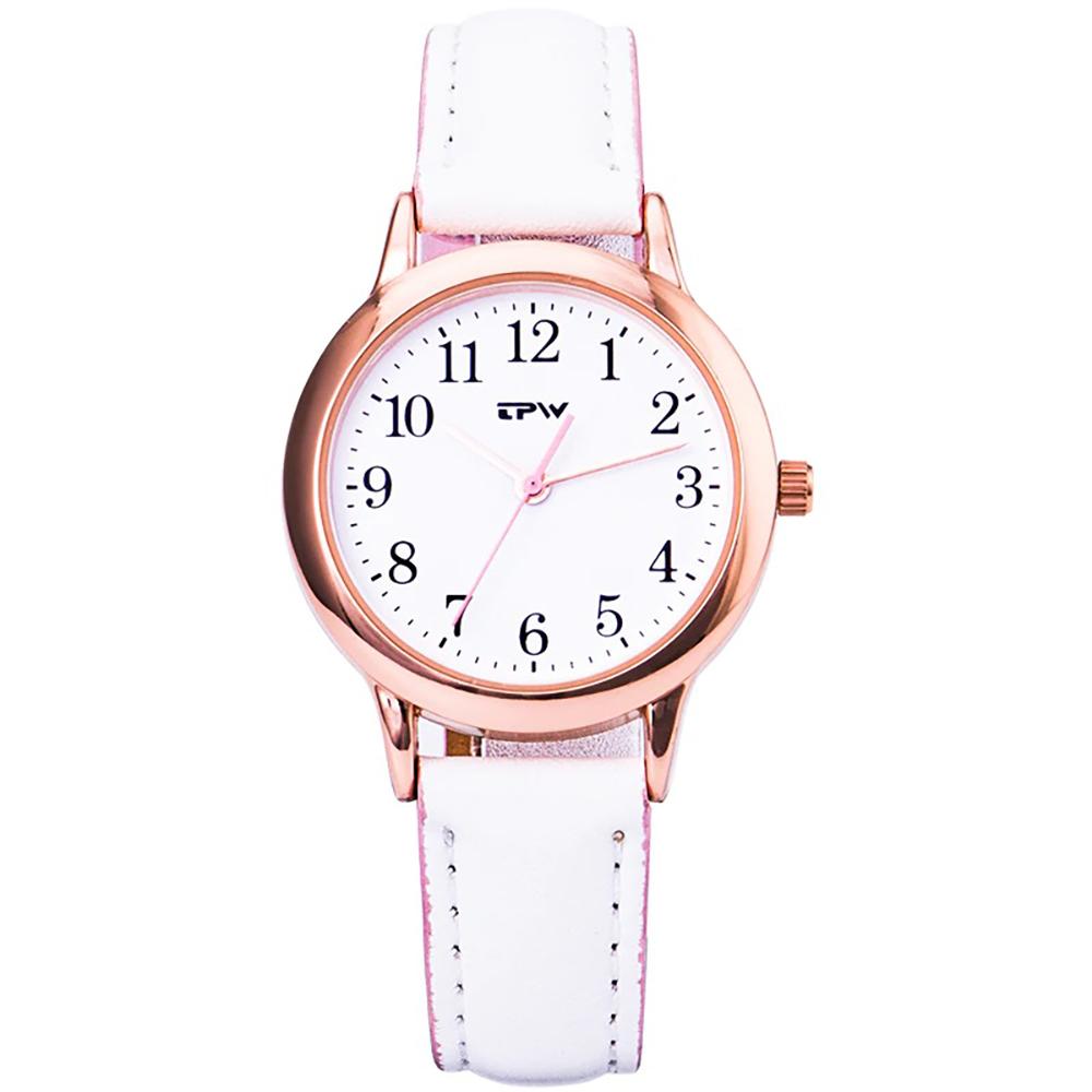 Watch - Fascinating Sweet Color Leather Strap Quartz Watch